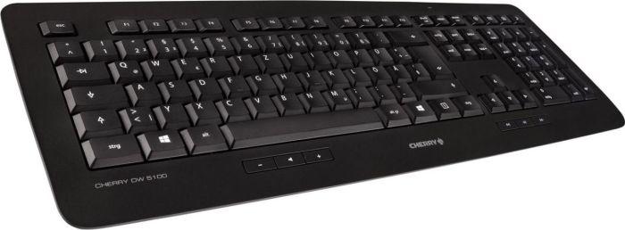 CHERRY DW 5100 klaviatūra Radijo dažnio belaidė Anglų (JAV) Juoda