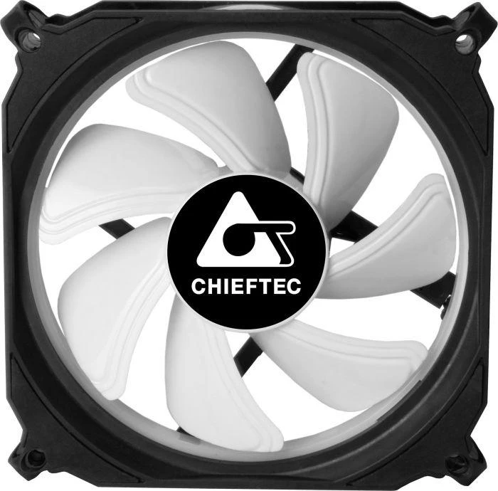 CHIEFTEC 120x120x25mm Tornado RGB ventiliatorius, mažmeninė pakuotė, po vieną