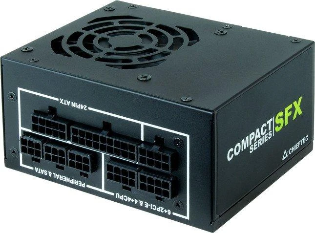 Chieftec SFX PSU COMPACT serija CSN-650C, 650W, 8cm ventiliatorius