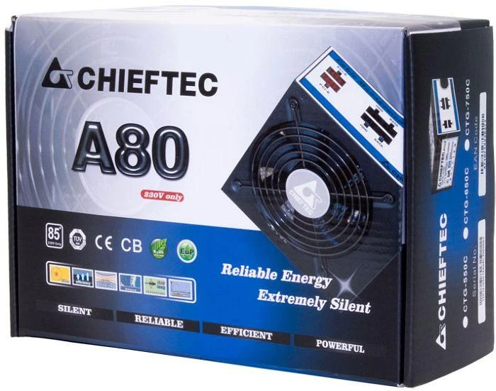 CHIEFTEC 750 W AC, 85+, 230 V W / CABLE MNG