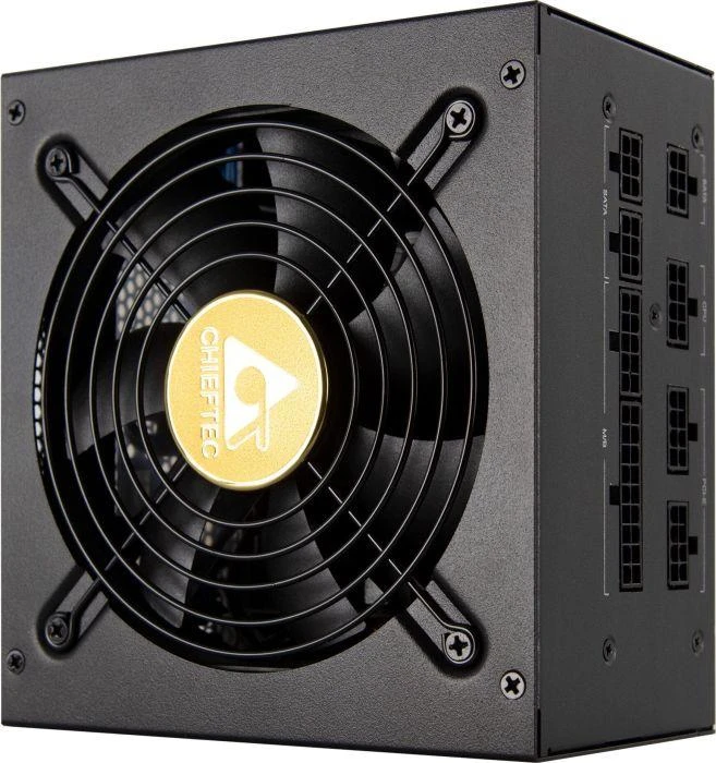 CHIEFTEC Polaris 650W sertifikuotas 80Plus GOLD pilnai modulinis ATX 12V 2.4 aktyvus CFP su LLC keitikliu, pusės tilto ir DC-DC