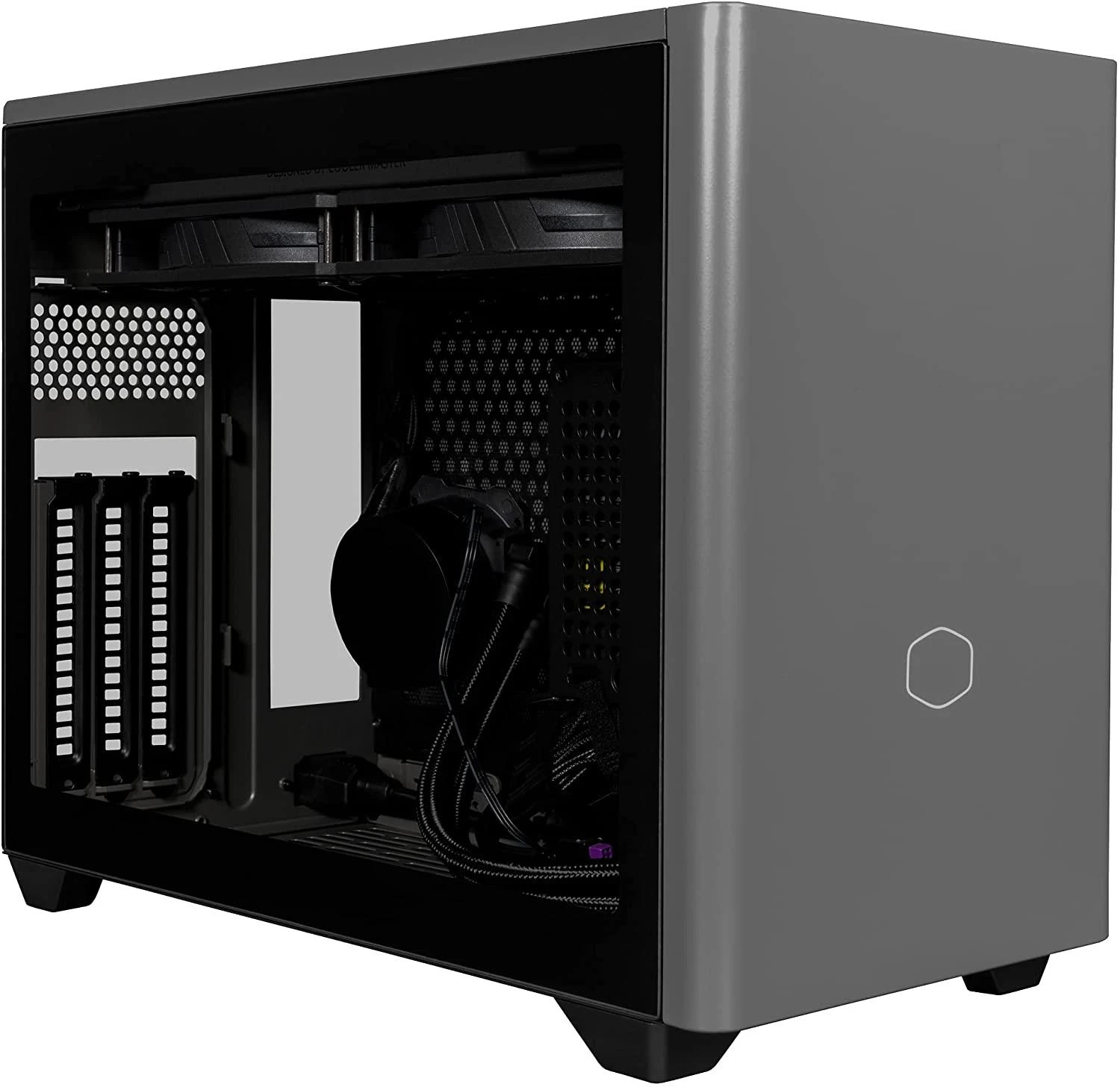 Cooler Master MasterBox NR200P MAX Mini-ITX dėklas, grūdintas stiklas – juodas
