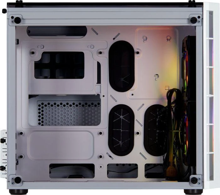 PC korpusas Corsair Crystal 280X RGB Micro-ATX, Baltas