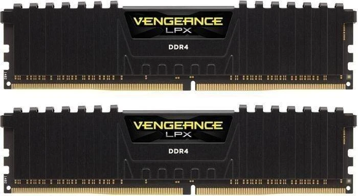 RAM CORSAIR DDR4 3600MHz 32GB 2x288 DIMM Unbuffered 18-22-22-42 Vengeance LPX juodas Šilumos skirstytuvas 1.35V XMP 2.0 skirtas AMD Ryzen