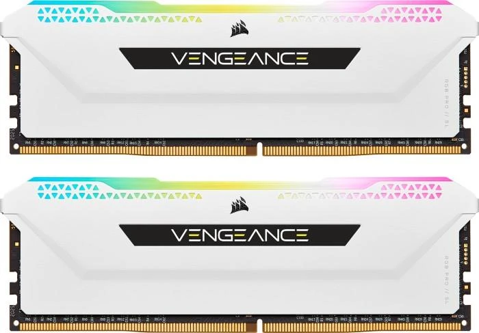 RAM Corsair Vengeance RGB Pro SL Baltas 32GB [2x16GB 3200MHz DDR4 CL16 DIMM]