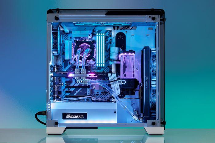 „Corsair Hydro X Series XF Hardline“ jungtis, skirta tiesiai G1/4 colio BSPP sriegiui į 14 mm išorinio skersmens kietą vamzdį - 4 vnt. pakuotėje, sidabrinis