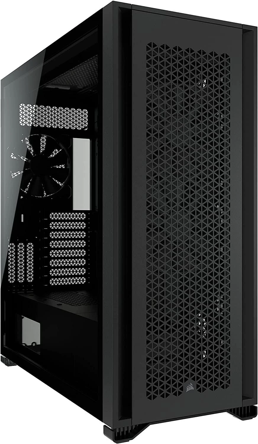 „Corsair“ | Grūdinto stiklo kompiuterio korpusas | 7000D AIRFLOW | Šoninis langas | Juodas | Pilno dydžio bokštas | ATX