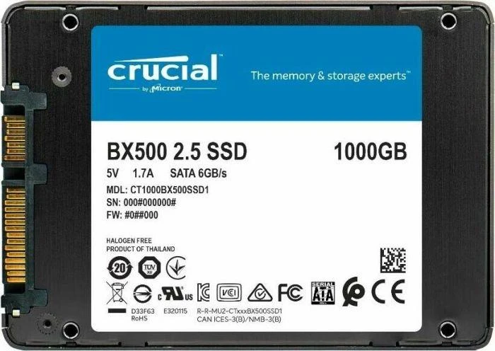 Kietasis diskas SSD Crucial BX500 1TB
