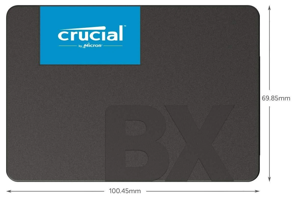 Kietasis diskas SSD CRUCIAL BX500/240GB/SATA 3.0/Rašymo greitis 500 MBytes/sec/Skaitymo greitis 540 MBytes/sec/2,5"