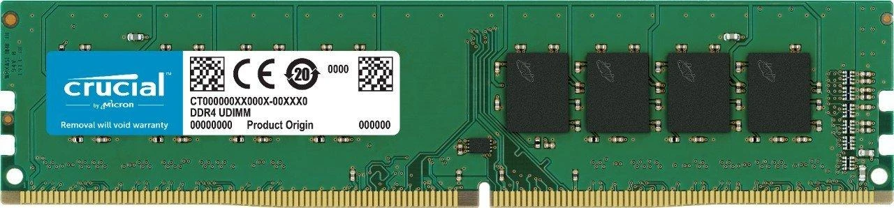 RAM „Crucial“ 16 GB, DDR4, 2400 MHz, asmeninis/serveris, registracijos Nr., ECC Nr.