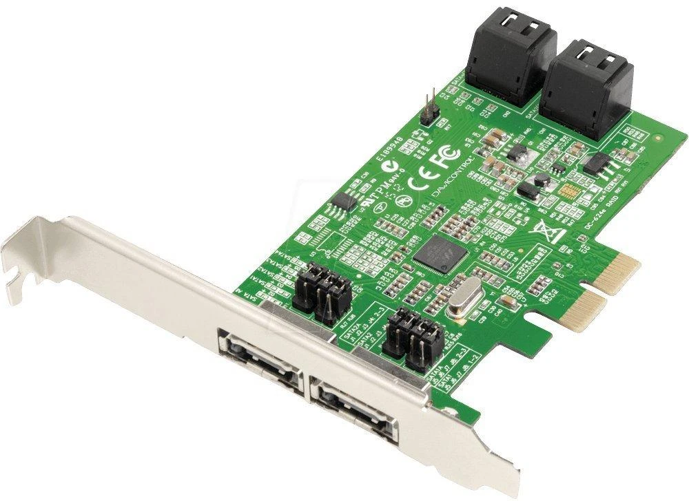 Carruzzo Dawicontrol DC-624E RAID RAID valdiklis PCI Express x2 2.0 6 Gbit/s