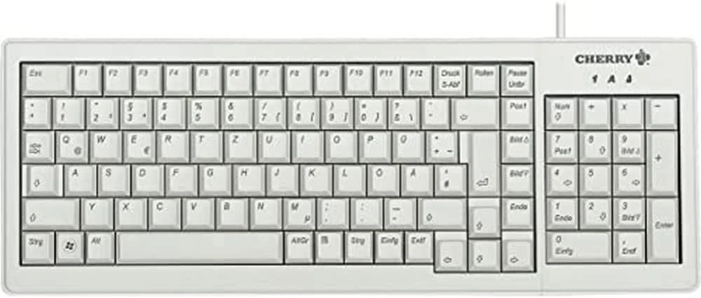 CHERRY XS Complete Klaviatūra G84-5200, klaviatūra - pilka, DE-išdėstymas