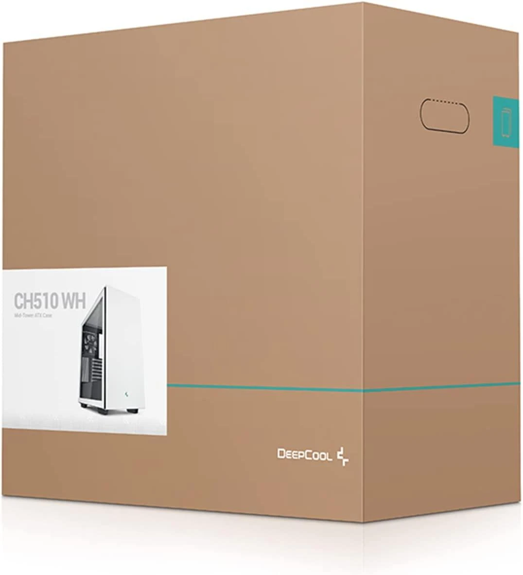 „Deepcool“ | VIDURINIS BOKŠTAS | CH510 | Šoninis langas | Baltas | Vidutinio dydžio bokštas | ATX PS2