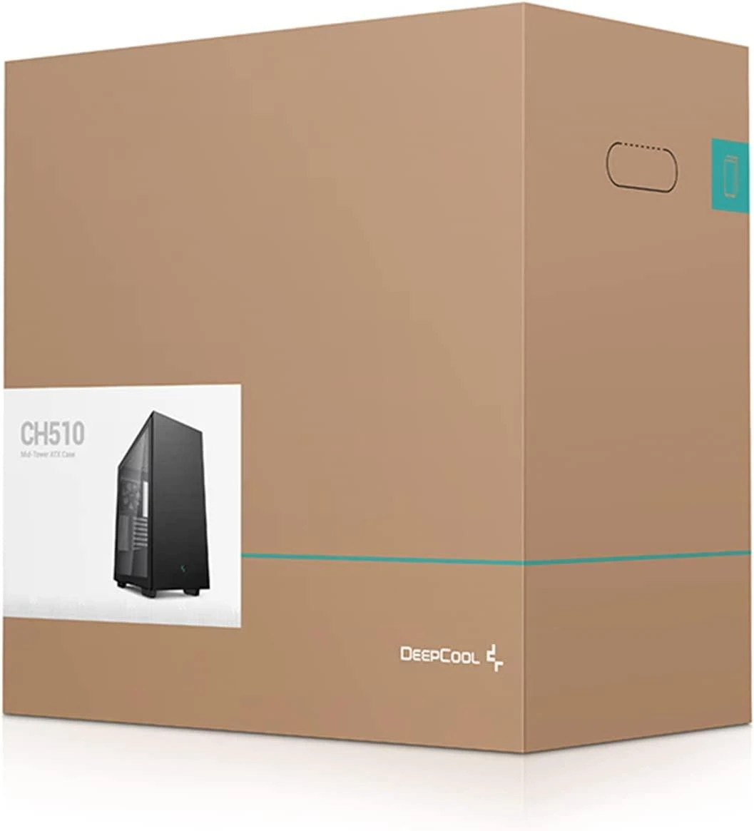 „Deepcool“ | VIDUTINIO BOKŠTO KORPUSAS | CH510 | Šoninis langas | Juodas | Vidutinio bokšto tipo | ATX PS2