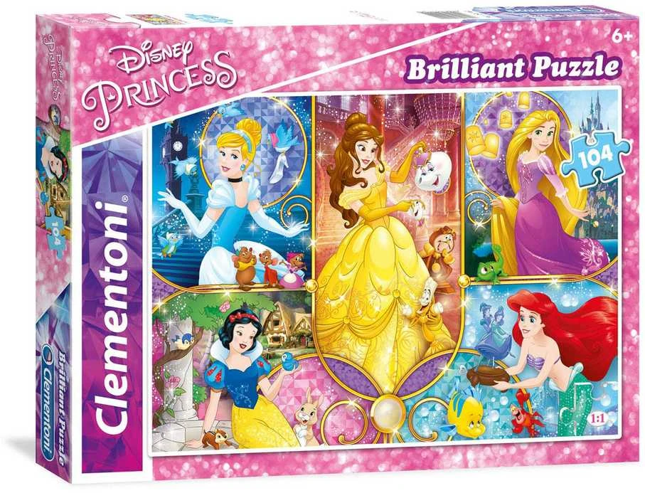 Clementoni Dėlionė 104 vnt. - Disney princesės