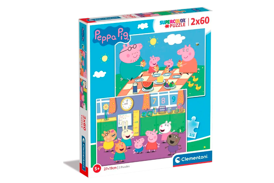 Clementoni Dėlionė 2x60 vnt. - Peppa Pig