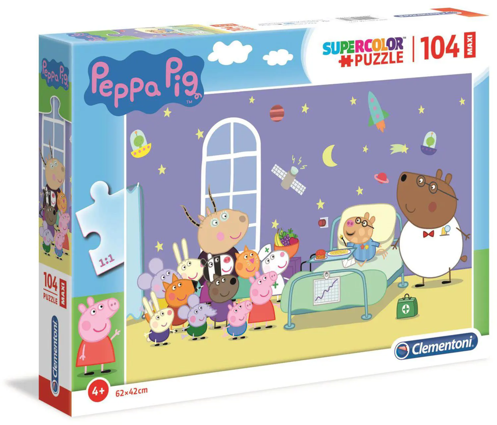 Clementoni Dėlionė 104 vnt. - Peppa Pig