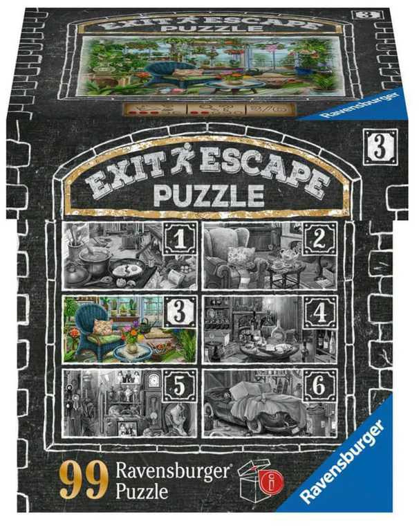 Ravensburger EXIT dėlionė 99 vnt. - Žiemos sodas aprašymas - Prekės nuotrauka