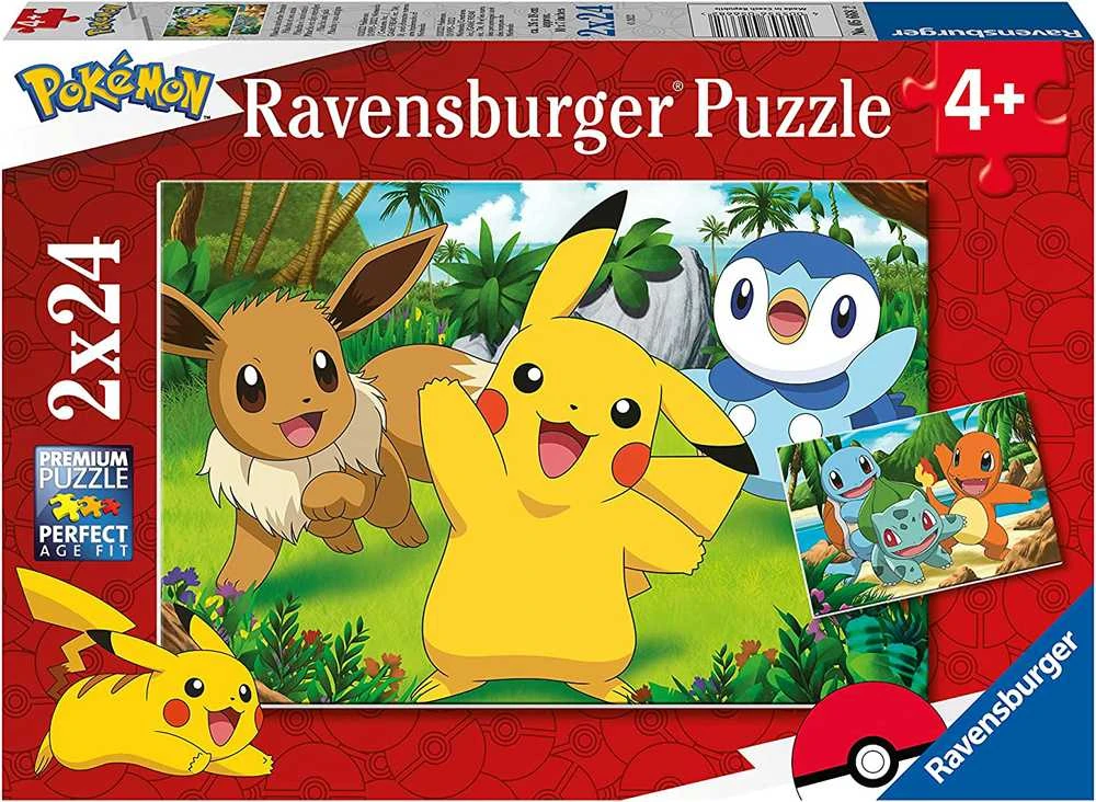 Ravensburger Dėlionė 2x24 vnt. - Pokemonai