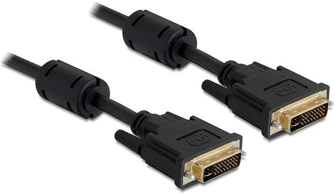 Delock Cable DVI 24+5 vyriškas > DVI 24+5 kišas 1 m juodas
