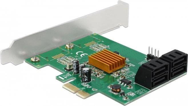 „Delock PCIe 2.0 x1“ valdiklis – 4x SATA III (90382)