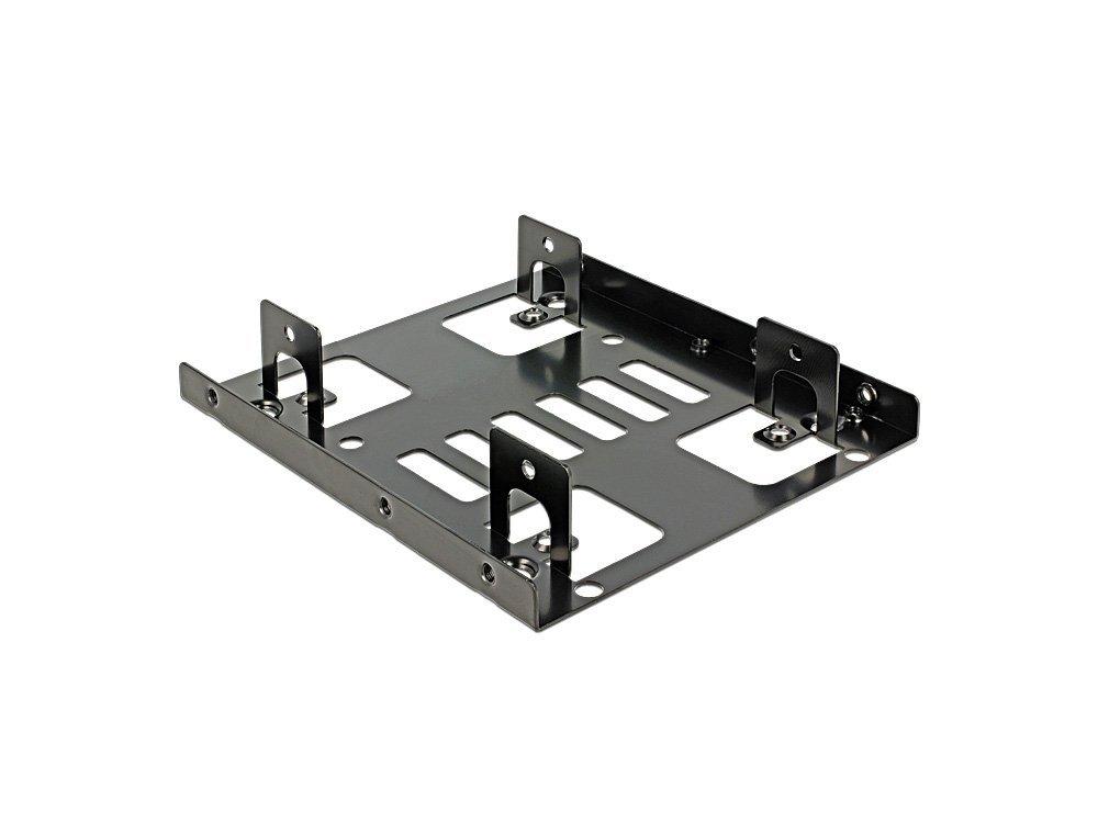 DELOCK Installation frame 3.5inch > 2x 2.5" 70mm × 100mm HDD juodas