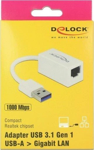 Delock USB 3.1 į Gigabit LAN adapteris pakuotėje