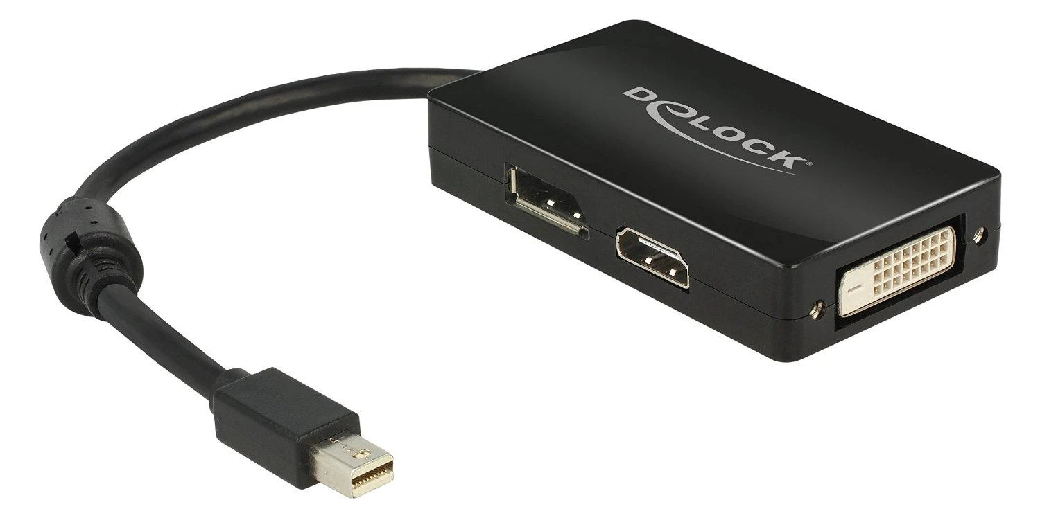 Delock Adapteris mini Displayport 1.1 male > Displayport / HDMI / DVI