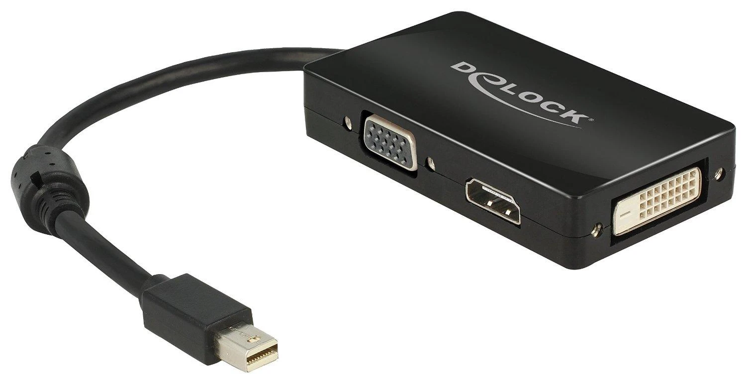 Delock 3-in-1 adapteris su trimis vaizdo jungtimis