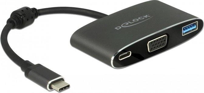 Delock USB-C adapteris su VGA ir USB jungtimis