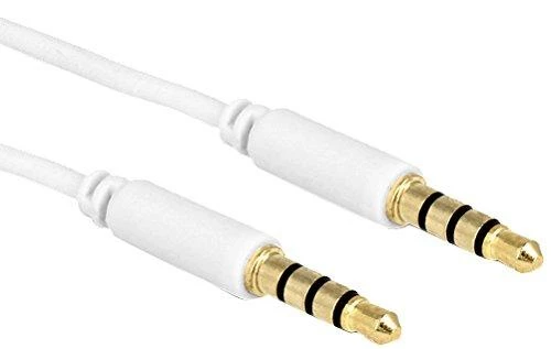 DeLOCK 83439 kabelio lizdo kištukas 3,5 mm lizdo kištukas iki 3,5 mm lizdo kištukas 0,5 m baltas