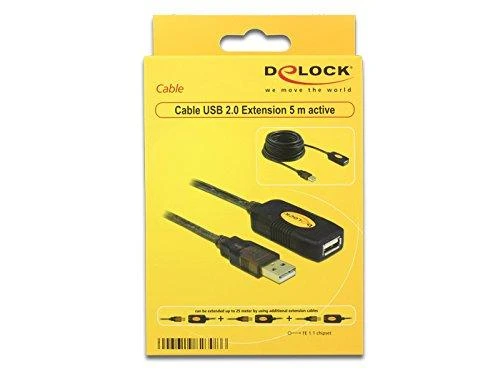 DELOCK kabelio USB 2.0 plėtinys. aktyvus 5m