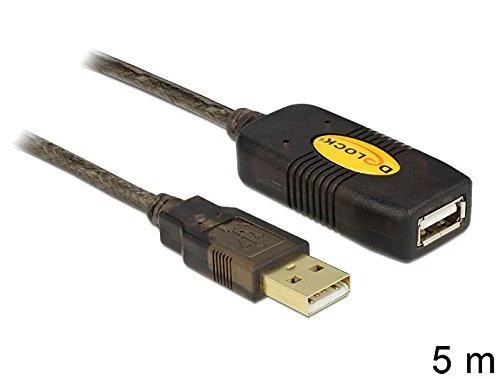DELOCK kabelio USB 2.0 plėtinys. aktyvus 5m