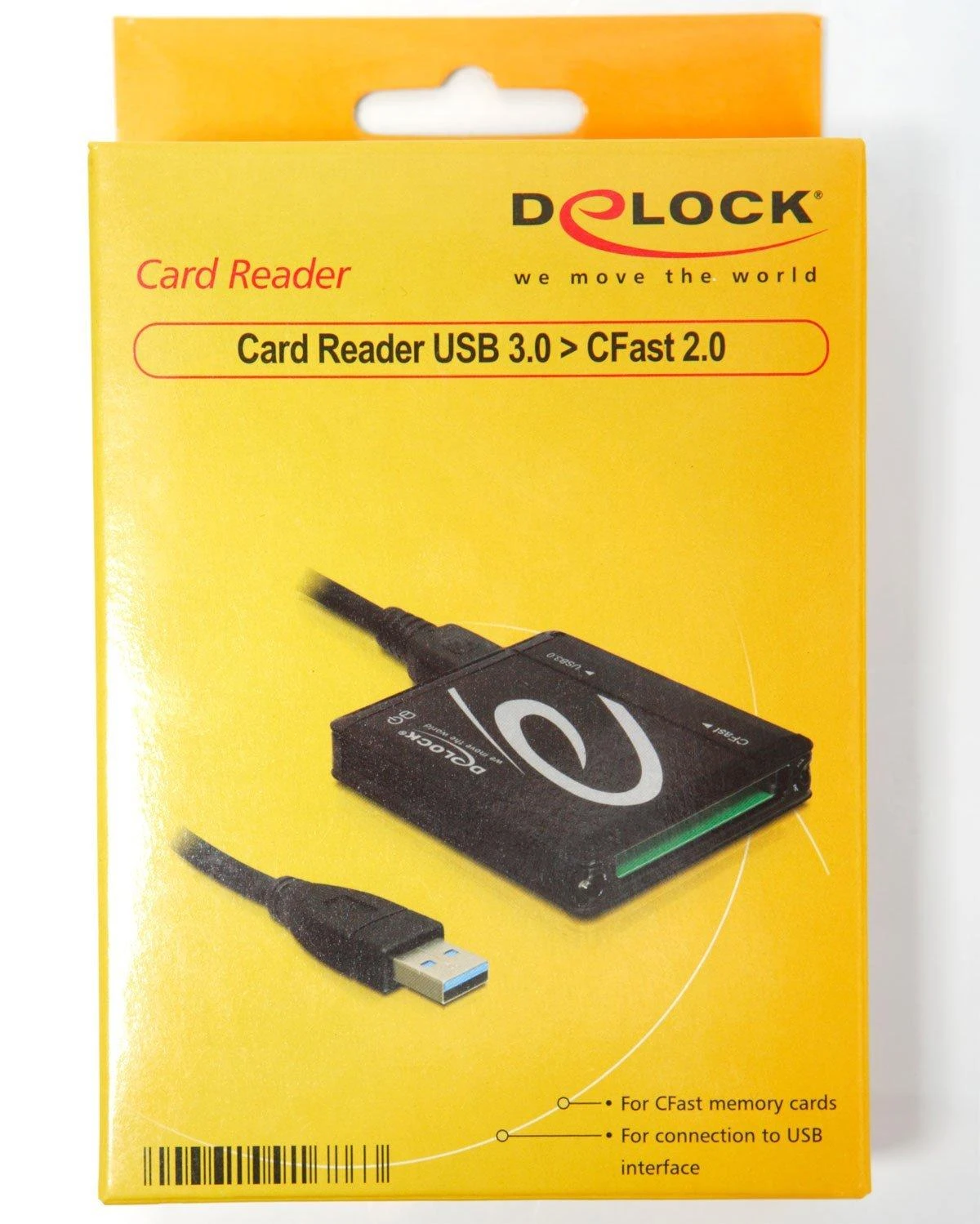DELOCK kortelių skaitytuvas-USB3.0 CFAST