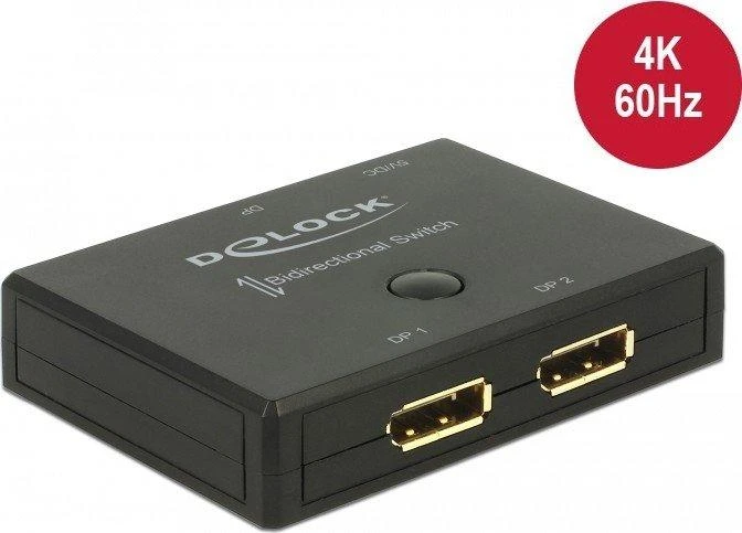 DeLOCK dvikryptis DisplayPort komutatorius su dviem jungtimis
