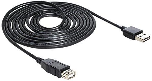 USB kabelis Delock USB-A – USB-A 5 m juodas (83373)