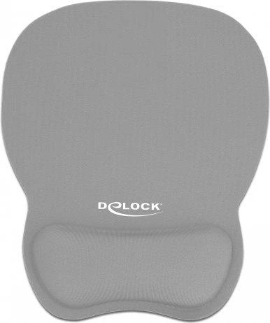 DeLOCK Ergonomiškas pelės kilimėlis with Gel su atrama riešui - pilka