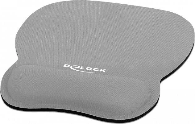 DeLOCK Ergonomiškas pelės kilimėlis with Gel su atrama riešui - pilka