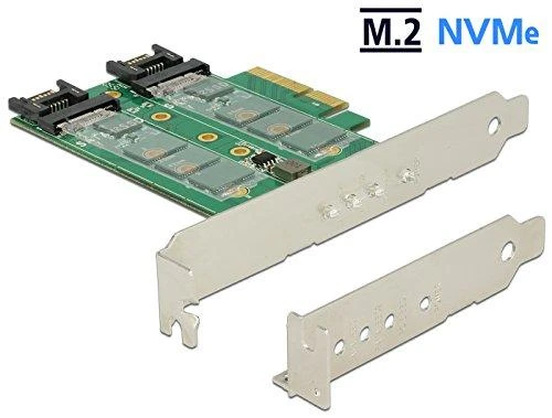 Maršrutizatorius „Delock“ PCIe 3.0 x4 valdiklis - 2x M.2 SATA (89518)