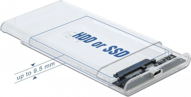 Delock išorinis korpusas skirtas 2,5? SATA HDD / SSD su SuperSpeed USB 10 Gbps