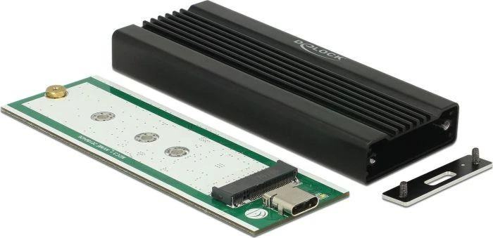 DELOCK išorinis M.2 NVMe PCIe SSD korpusas su SuperSpeed USB 10 Gbps USB 3.1 Gen 2 USB Type-C motele
