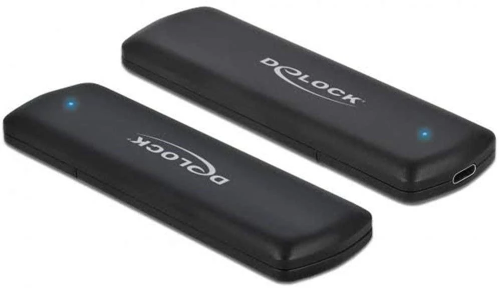 DELOCK išorinis M.2 NVMe PCIe SSD korpusas su USB Type-C lizdu – be įrankių