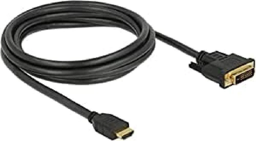 DELOCK HDMI į DVI 24+1 dvikryptis kabelis 2 m