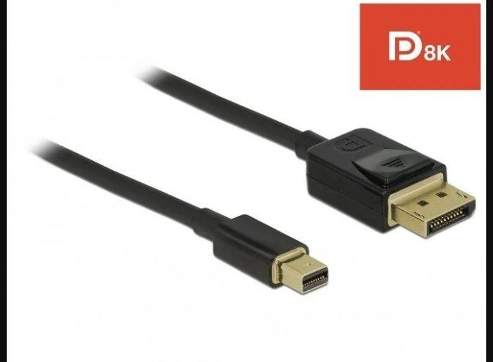 Kabelis Delock DisplayPort Mini – DisplayPort 1m juoda (84927)