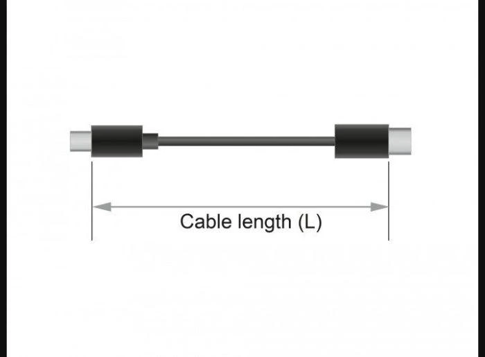 Kabelis Delock DisplayPort Mini – DisplayPort 1m juoda (84927)