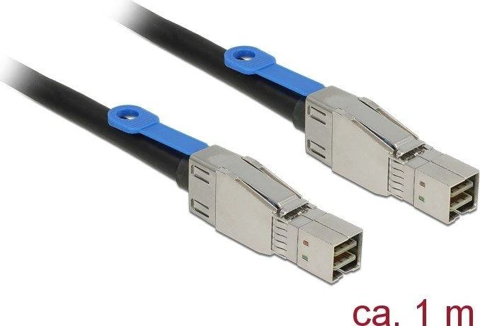Delock SFF 8644 - SFF 8644, 1m, Juodas (83394)
