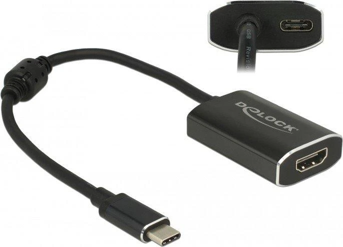 USB adapteris Delock USB- C - HDMI + USB- C Juodas (62988)