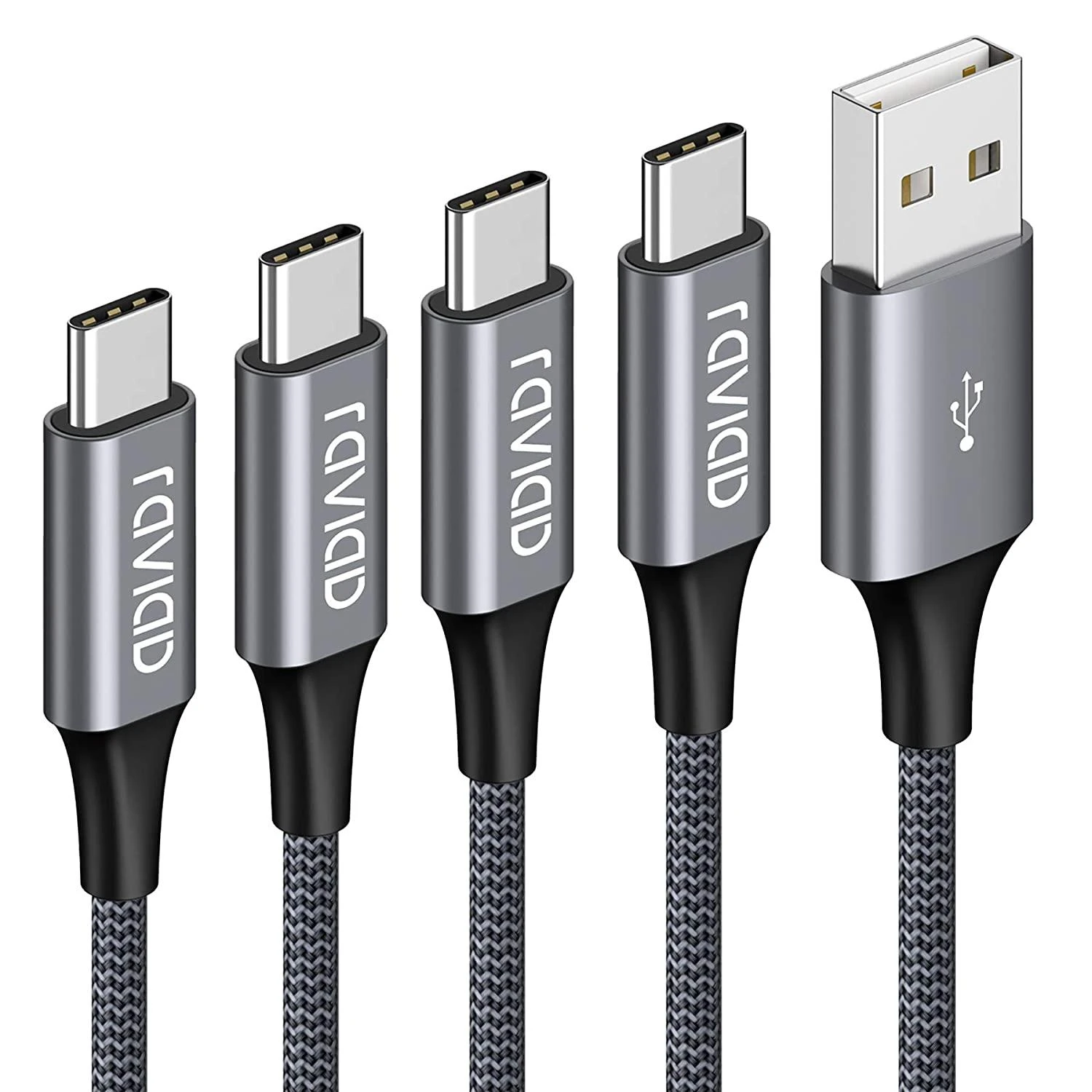 „Delock“ USB įkrovimo laidas „3 viename“, skirtas „Lightning“ / „MicroUSB“ / „Type-C“, 30 cm, 3 spalvų