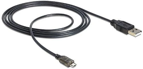 DELOCK USB duomenų ir maitinimo kabelis su LED indikacija