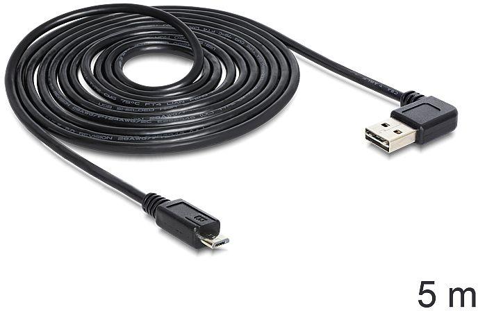 DeLOCK USB2.0 A 90 °> Micro-B 5m